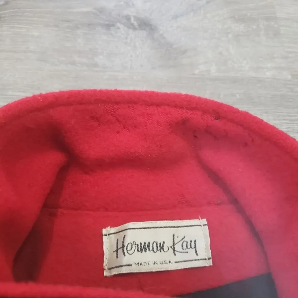 Vintage Herman Kay 80% Wool Peacoat Dress Coat Womens Size Medium Made In USA - Picture 7 of 14